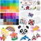 20000 Fuse Beads Kit for Kids, 48 Colors 5mm Iron-On Beads 6 Pegboards, Melting Beads, 6 Iron Paper, 5 Tweezers & 20 Colorful Hooks for Crafts and DIY Projects, Christmas Birthday Gifts for Kids